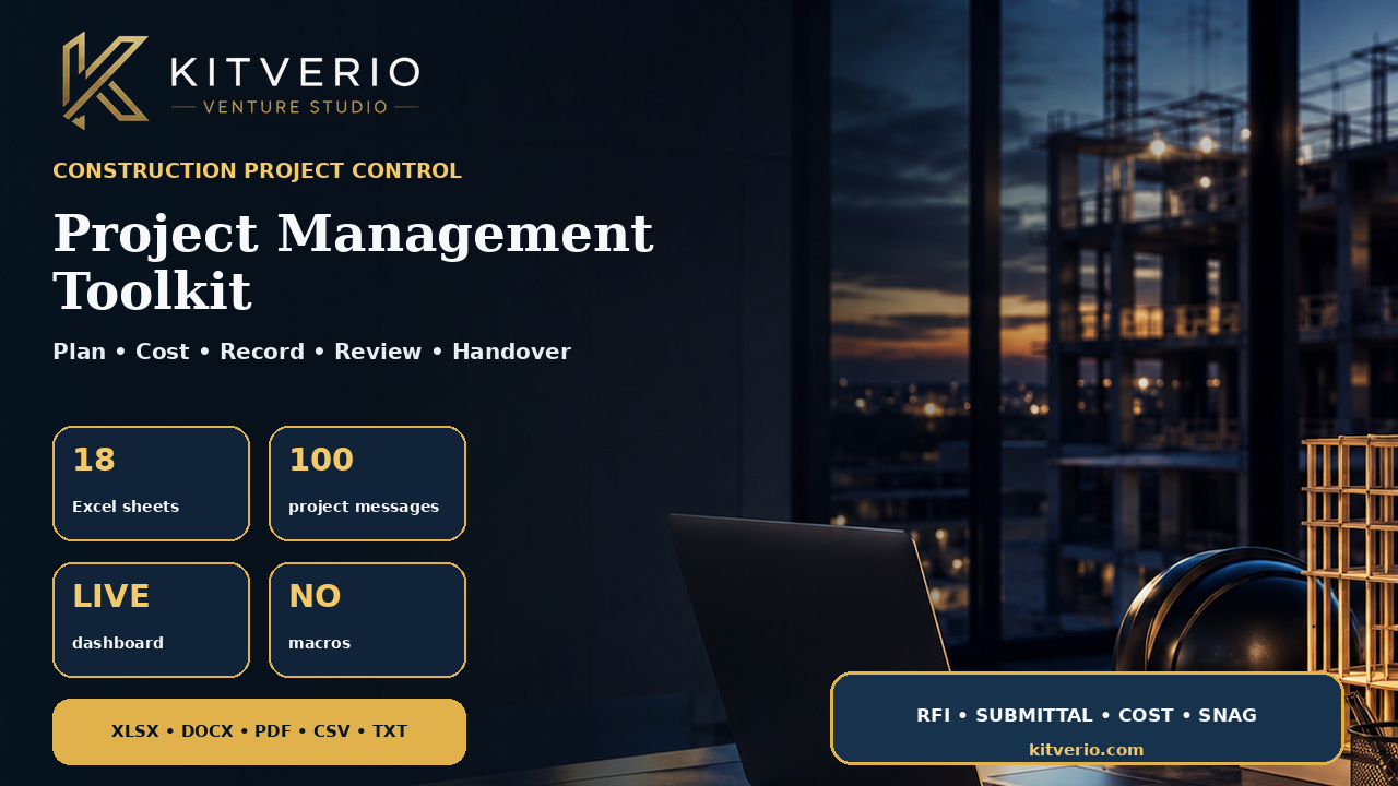 Construction Project Control Toolkit