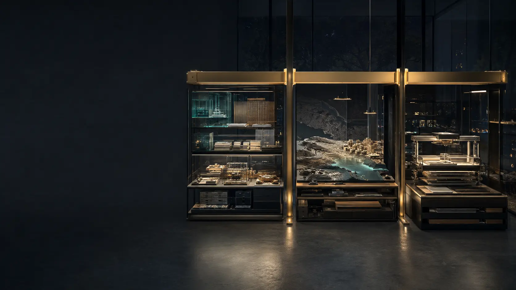 Three distinct venture workspaces connected by one disciplined studio system