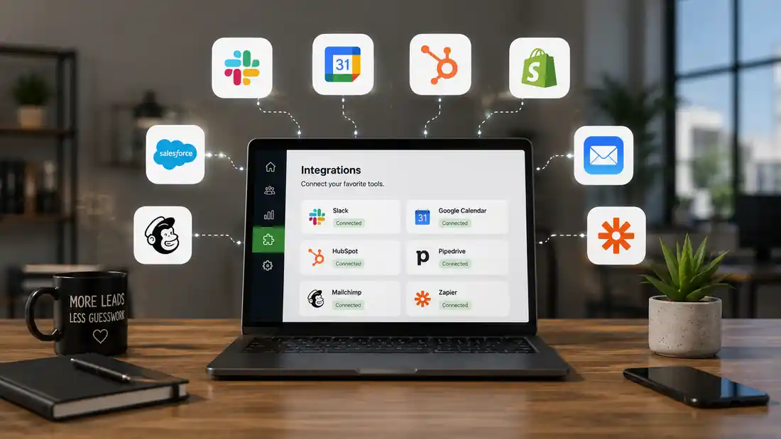 Integrations — CONNECT YOUR TOOLS. KEEP DATA MOVING. Bring the apps your business already uses into one connected setup.
