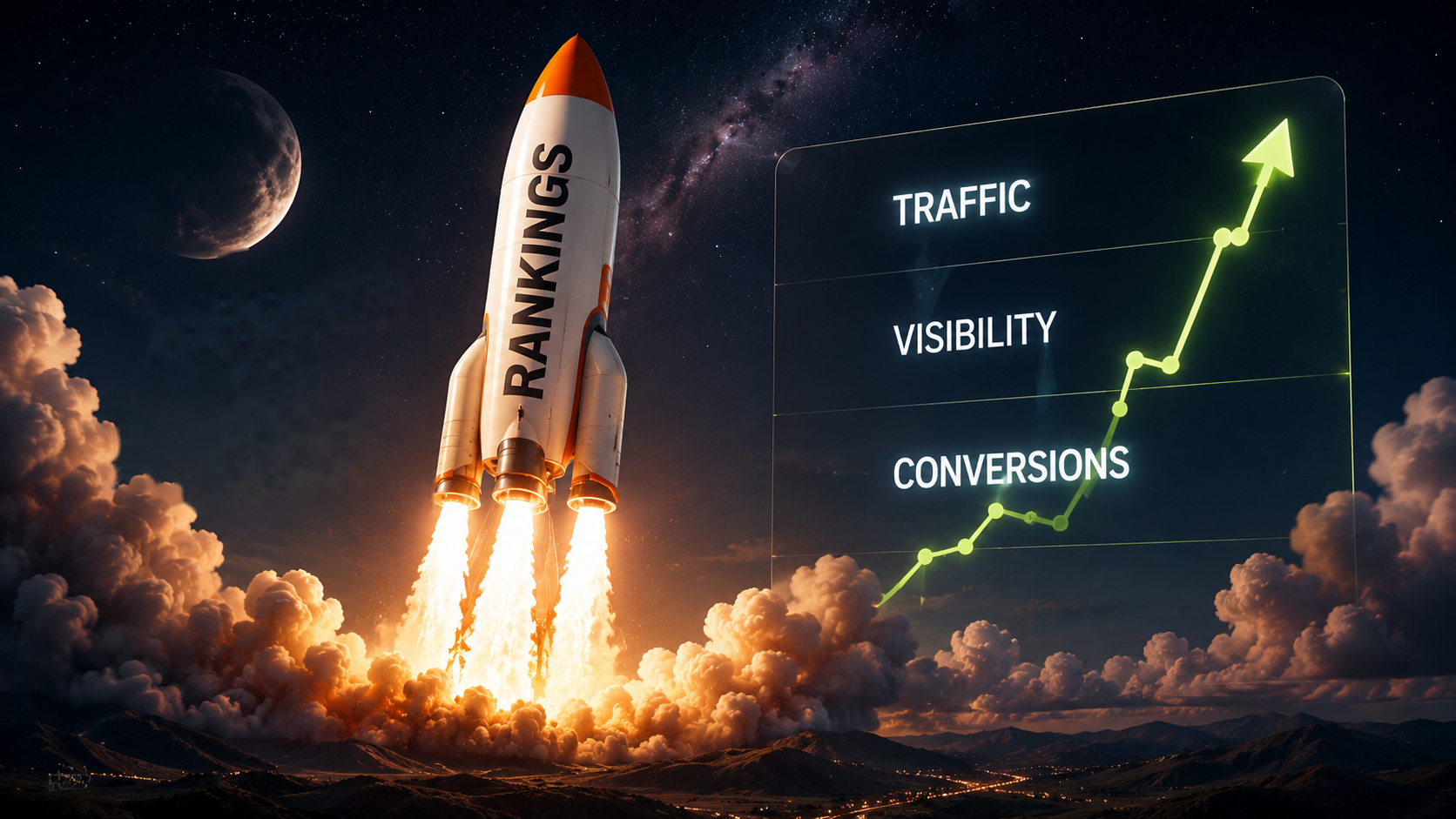 Managed SEO — Content, On-Page and Tracking — Managed Together.